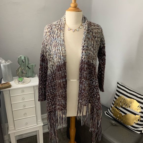 Fashion Nova Sweaters - FashionNova// crochet cardigan duster size s/m